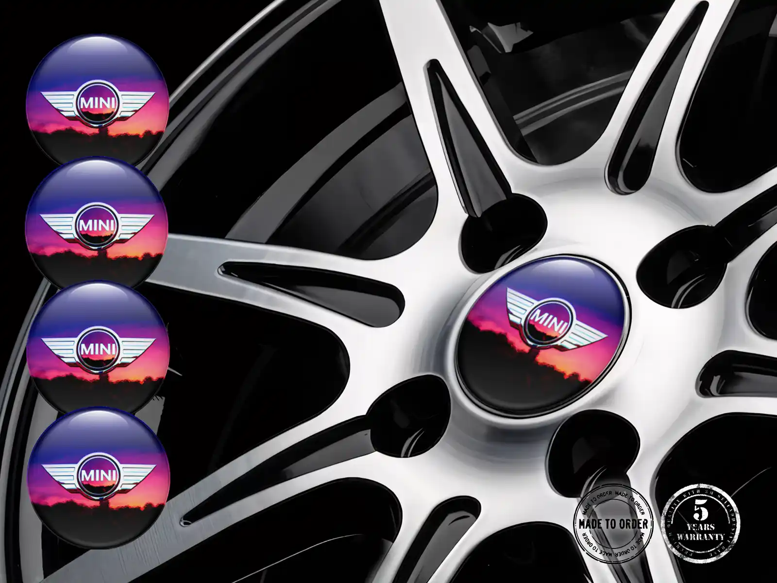 Mini Cooper Dome Decals Edition Custom Car Emblems